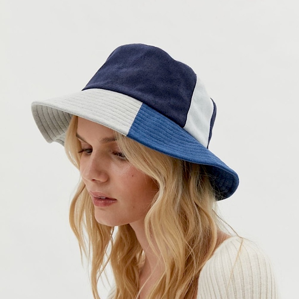 Suede Blue UO Bucket Hat